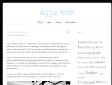 Tablet Screenshot of aggiefrost.com